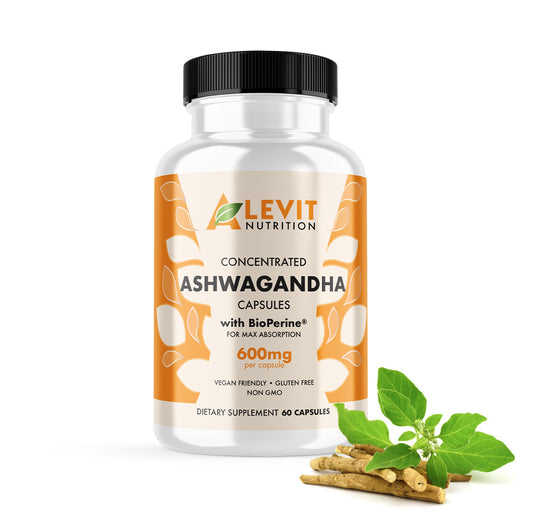 Organic Ashwagandha Capsules 600mg with BioPerine